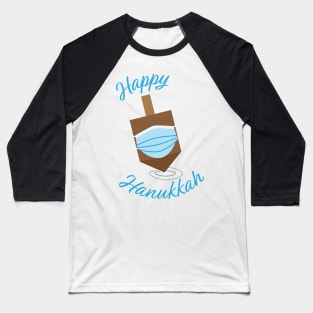 Happy Hanukkah - Spinning top with face mask Baseball T-Shirt